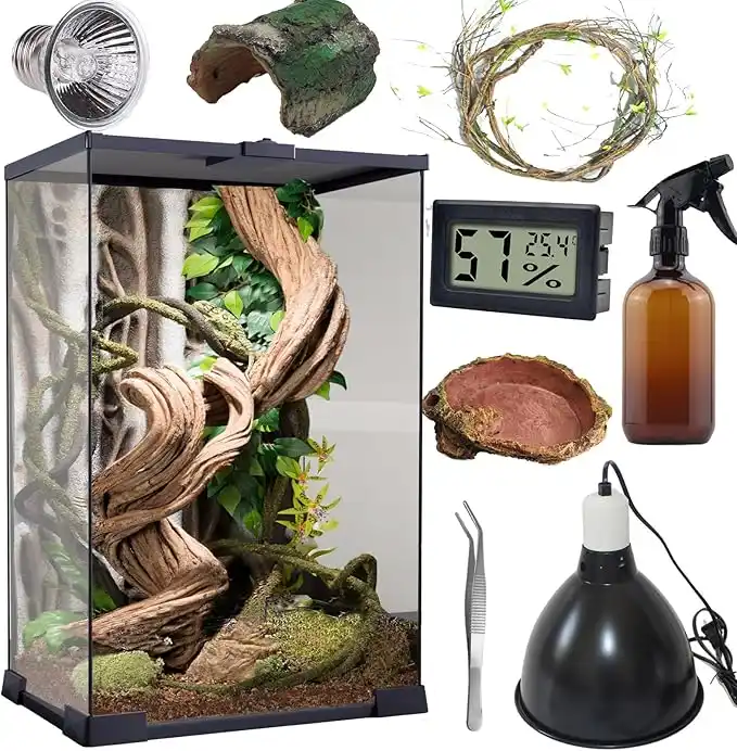 Terrario Para Anfibios Vertical Tanque de Hábitat