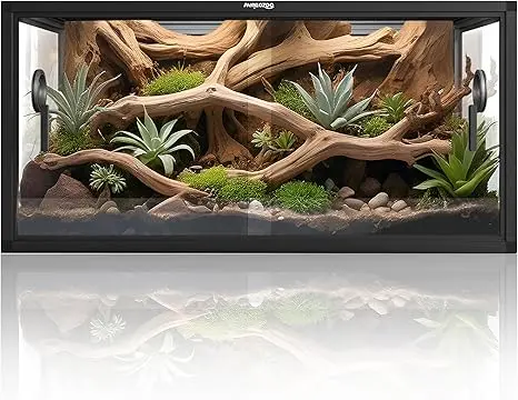 Terrario de vidrio de 50 galones