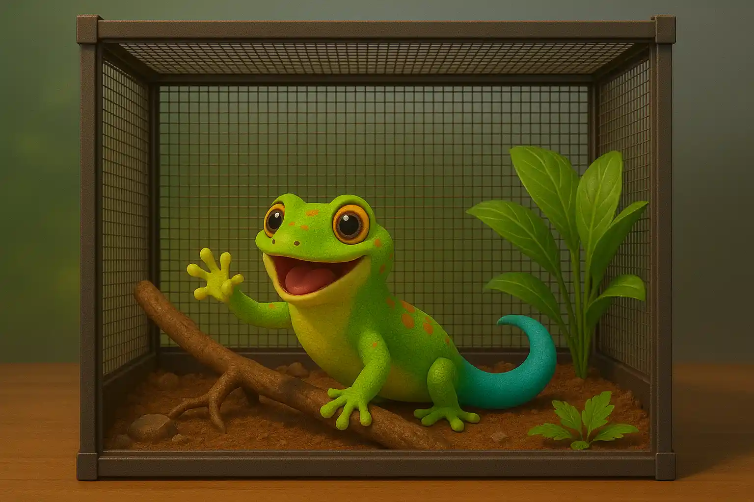 Terrario de malla