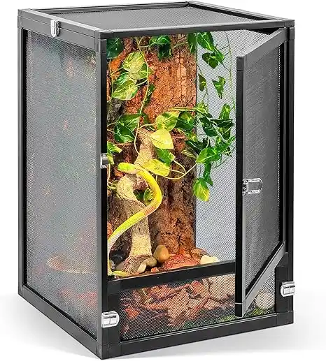 Terrario plegable panorámico de 45 x 33 x 33 cm
