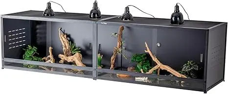Terrario de cristal de 240 x 60 x 60 cm
