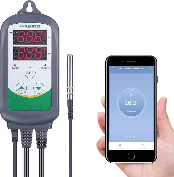 Termostato digital con sonda externa