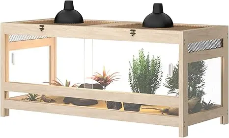 Terrario de Madera para Pitón de Birmania