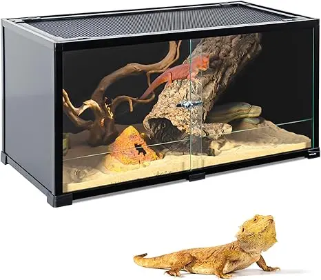 Terrario de vidrio para pitón burmés juvenil Repti Zoo